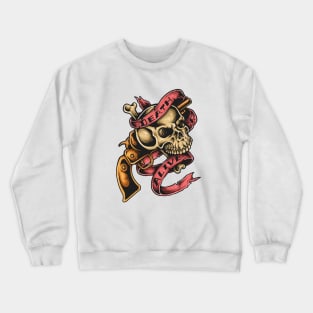 Skull of Pirate Spirit : DEATH or ALIVE Crewneck Sweatshirt